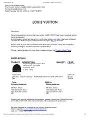 louis vuitton order confirmation|louis vuitton my order status.